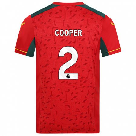 Kandiny Herren Laura Cooper #2 Rot Auswärtstrikot Trikot 2023/24 T-Shirt