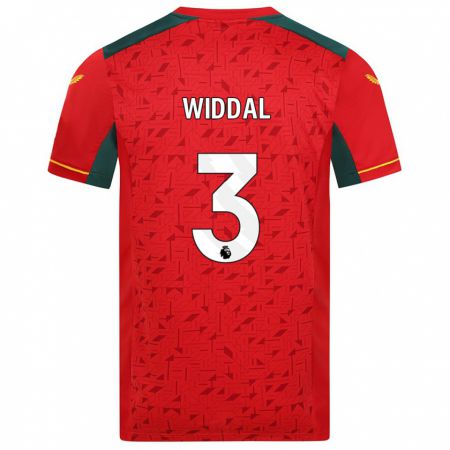 Kandiny Herren Natalie Widdal #3 Rot Auswärtstrikot Trikot 2023/24 T-Shirt