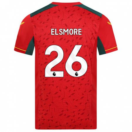 Kandiny Herren Ria Elsmore #26 Rot Auswärtstrikot Trikot 2023/24 T-Shirt