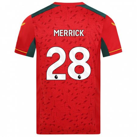 Kandiny Herren Beth Merrick #28 Rot Auswärtstrikot Trikot 2023/24 T-Shirt