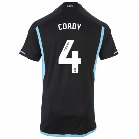 Kandiny Herren Conor Coady #4 Schwarz Auswärtstrikot Trikot 2023/24 T-Shirt