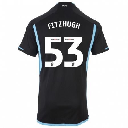 Kandiny Herren Ethan Fitzhugh #53 Schwarz Auswärtstrikot Trikot 2023/24 T-Shirt