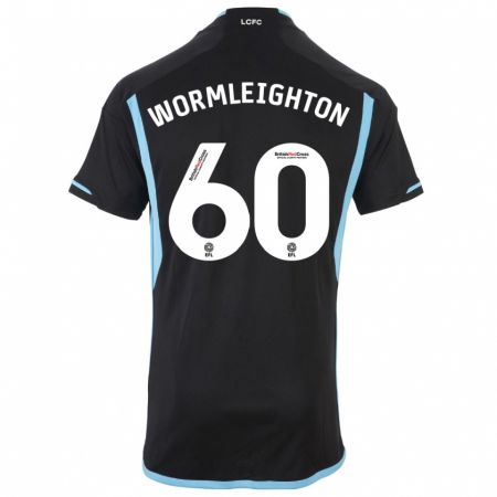 Kandiny Herren Joe Wormleighton #60 Schwarz Auswärtstrikot Trikot 2023/24 T-Shirt