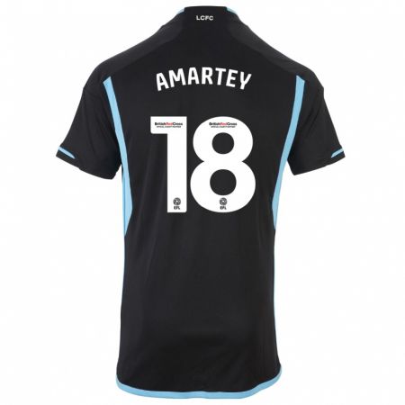Kandiny Herren Daniel Amartey #18 Schwarz Auswärtstrikot Trikot 2023/24 T-Shirt
