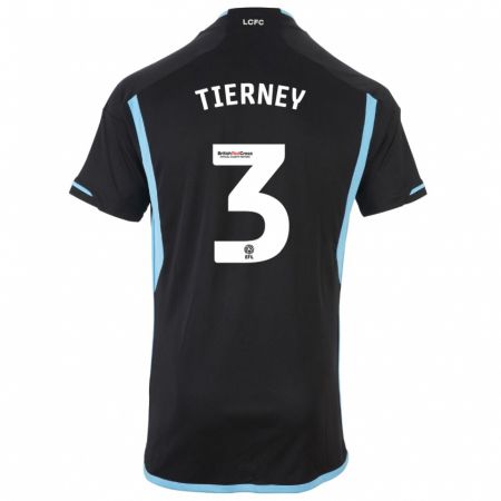 Kandiny Herren Sam Tierney #3 Schwarz Auswärtstrikot Trikot 2023/24 T-Shirt