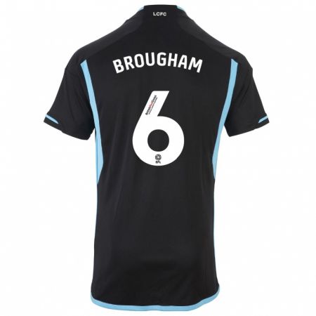 Kandiny Herren Georgia Brougham #6 Schwarz Auswärtstrikot Trikot 2023/24 T-Shirt