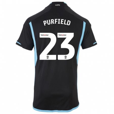 Kandiny Herren Jemma Purfield #23 Schwarz Auswärtstrikot Trikot 2023/24 T-Shirt