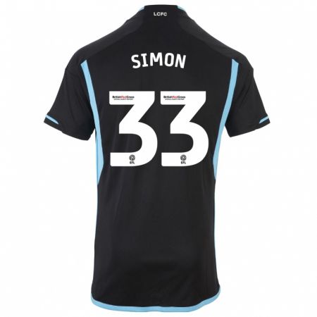 Kandiny Herren Erin Simon #33 Schwarz Auswärtstrikot Trikot 2023/24 T-Shirt
