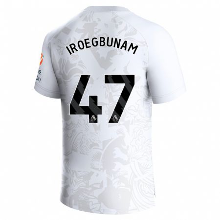 Kandiny Herren Tim Iroegbunam #47 Weiß Auswärtstrikot Trikot 2023/24 T-Shirt