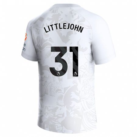 Kandiny Herren Ruesha Littlejohn #31 Weiß Auswärtstrikot Trikot 2023/24 T-Shirt