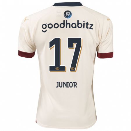 Kandiny Herren Mauro Júnior #17 Cremefarben Auswärtstrikot Trikot 2023/24 T-Shirt