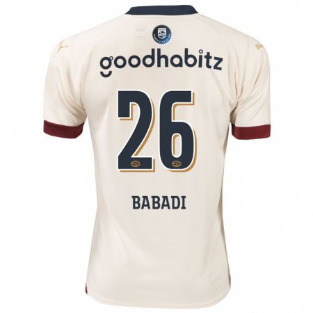 Kandiny Herren Isaac Babadi #26 Cremefarben Auswärtstrikot Trikot 2023/24 T-Shirt