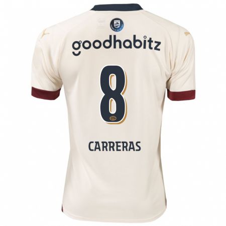 Kandiny Herren Georgina Carreras #8 Cremefarben Auswärtstrikot Trikot 2023/24 T-Shirt