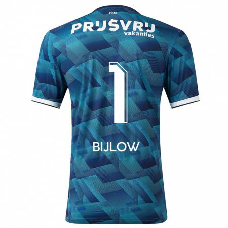 Kandiny Herren Justin Bijlow #1 Blau Auswärtstrikot Trikot 2023/24 T-Shirt