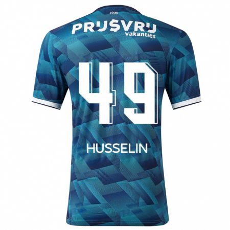Kandiny Herren Matéo Husselin #49 Blau Auswärtstrikot Trikot 2023/24 T-Shirt