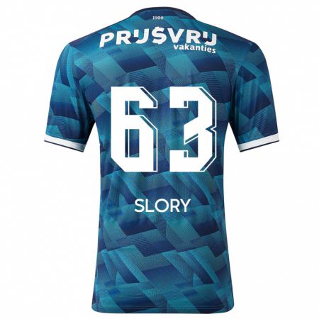 Kandiny Herren Jaden Slory #63 Blau Auswärtstrikot Trikot 2023/24 T-Shirt