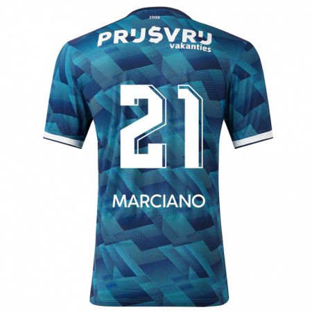Kandiny Herren Ofir Marciano #21 Blau Auswärtstrikot Trikot 2023/24 T-Shirt