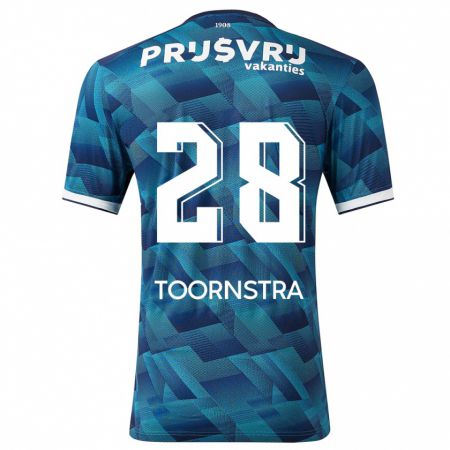 Kandiny Herren Jens Toornstra #28 Blau Auswärtstrikot Trikot 2023/24 T-Shirt