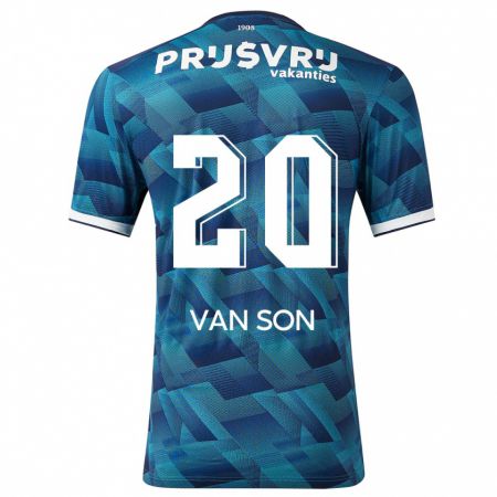 Kandiny Herren Anne Van Son #20 Blau Auswärtstrikot Trikot 2023/24 T-Shirt