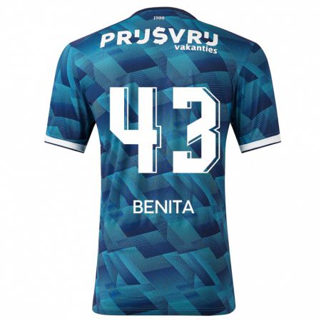 Kandiny Herren Mimeirhel Benita #43 Blau Auswärtstrikot Trikot 2023/24 T-Shirt