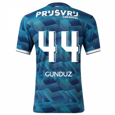 Kandiny Herren Omer Gunduz #44 Blau Auswärtstrikot Trikot 2023/24 T-Shirt