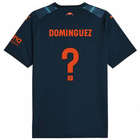 Kandiny Herren Mario Dominguez #0 Marineblau Auswärtstrikot Trikot 2023/24 T-Shirt