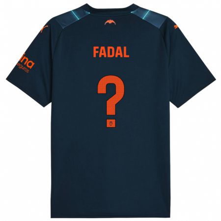 Kandiny Herren Ali Fadal #0 Marineblau Auswärtstrikot Trikot 2023/24 T-Shirt