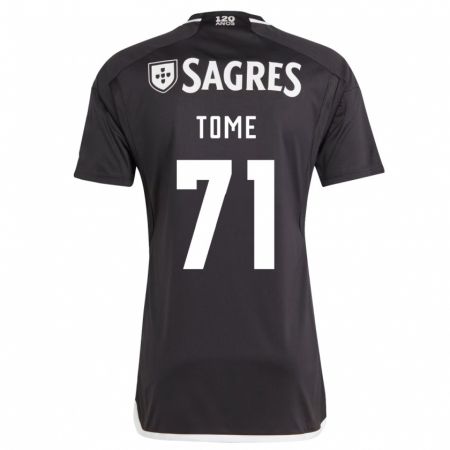 Kandiny Herren João Tomé #71 Schwarz Auswärtstrikot Trikot 2023/24 T-Shirt