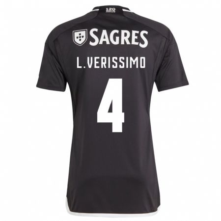 Kandiny Herren Lucas Verissimo #4 Schwarz Auswärtstrikot Trikot 2023/24 T-Shirt