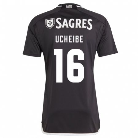 Kandiny Herren Christy Ucheibe #16 Schwarz Auswärtstrikot Trikot 2023/24 T-Shirt