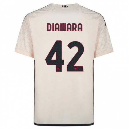 Kandiny Herren Amadou Diawara #42 Cremefarben Auswärtstrikot Trikot 2023/24 T-Shirt
