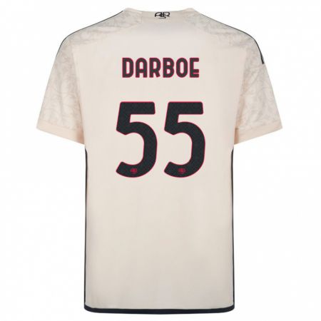 Kandiny Herren Ebrima Darboe #55 Cremefarben Auswärtstrikot Trikot 2023/24 T-Shirt