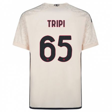 Kandiny Herren Filippo Tripi #65 Cremefarben Auswärtstrikot Trikot 2023/24 T-Shirt