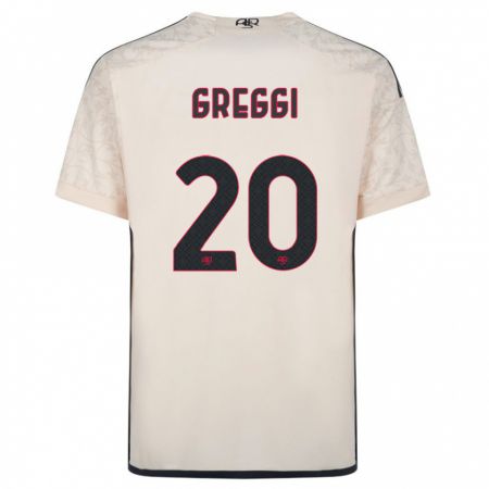 Kandiny Herren Giada Greggi #20 Cremefarben Auswärtstrikot Trikot 2023/24 T-Shirt