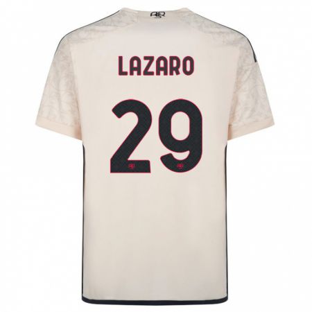 Kandiny Herren Paloma Lazaro #29 Cremefarben Auswärtstrikot Trikot 2023/24 T-Shirt