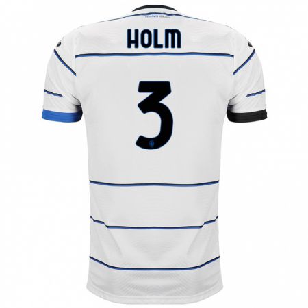 Kandiny Herren Emil Holm #3 Weiß Auswärtstrikot Trikot 2023/24 T-Shirt