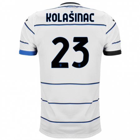 Kandiny Herren Sead Kolasinac #23 Weiß Auswärtstrikot Trikot 2023/24 T-Shirt