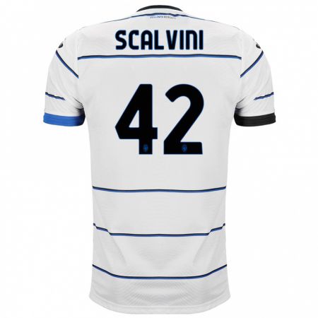 Kandiny Herren Giorgio Scalvini #42 Weiß Auswärtstrikot Trikot 2023/24 T-Shirt
