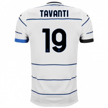 Kandiny Herren Mattia Tavanti #19 Weiß Auswärtstrikot Trikot 2023/24 T-Shirt