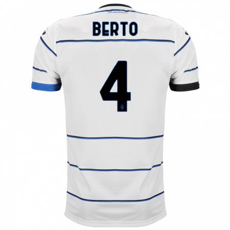 Kandiny Herren Gabriele Berto #4 Weiß Auswärtstrikot Trikot 2023/24 T-Shirt