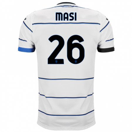 Kandiny Herren Alberto Masi #26 Weiß Auswärtstrikot Trikot 2023/24 T-Shirt