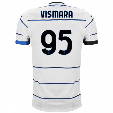 Kandiny Herren Paolo Vismara #95 Weiß Auswärtstrikot Trikot 2023/24 T-Shirt