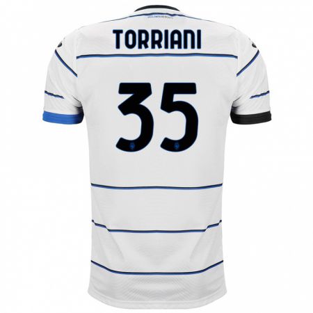 Kandiny Herren Andrea Torriani #35 Weiß Auswärtstrikot Trikot 2023/24 T-Shirt