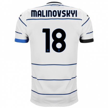 Kandiny Herren Ruslan Malinovskyi #18 Weiß Auswärtstrikot Trikot 2023/24 T-Shirt