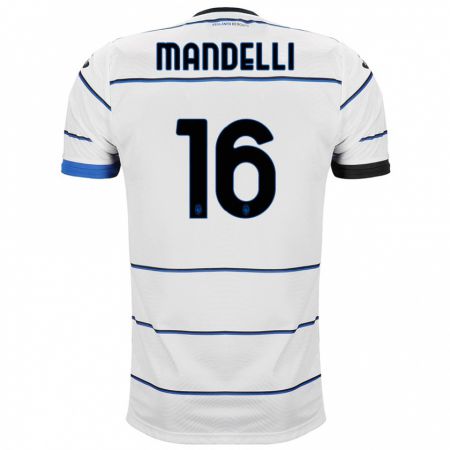 Kandiny Herren Giulia Mandelli #16 Weiß Auswärtstrikot Trikot 2023/24 T-Shirt
