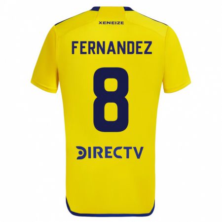 Kandiny Herren Pol Fernández #8 Gelb Auswärtstrikot Trikot 2023/24 T-Shirt