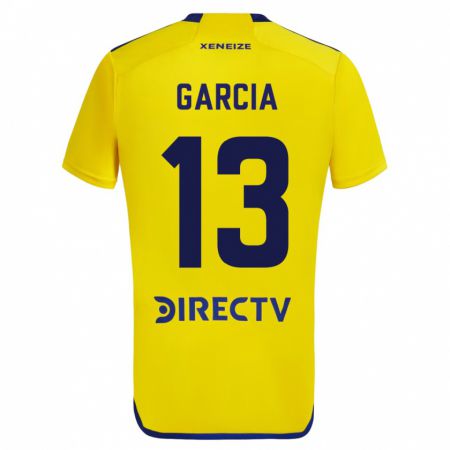 Kandiny Herren Javier García #13 Gelb Auswärtstrikot Trikot 2023/24 T-Shirt