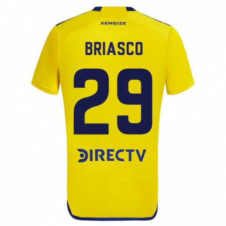 Kandiny Herren Norberto Briasco #29 Gelb Auswärtstrikot Trikot 2023/24 T-Shirt