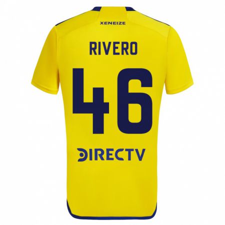 Kandiny Herren Simón Rivero #46 Gelb Auswärtstrikot Trikot 2023/24 T-Shirt