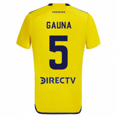 Kandiny Herren Santiago Gauna #5 Gelb Auswärtstrikot Trikot 2023/24 T-Shirt